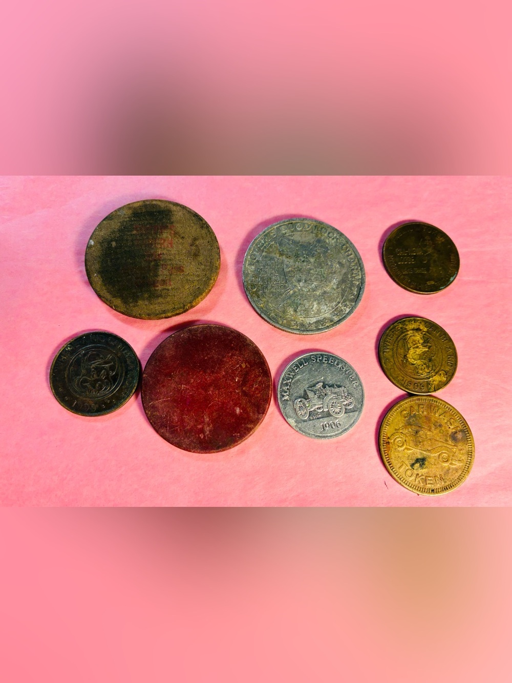 Assorted Vintage Tokens and Old poker chip- Cal-Neva, Chuckie Cheese Etc.